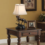 Walnut 1-Drawer End Table with Shelf B062P209076
