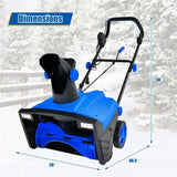 20" Electric Snow Blower - 15Amp Motor, 10" Depth & 30ft Throw Distance, 180&deg Discharge Chute 40415324
