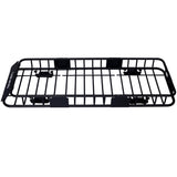 Rooftop Cargo Carrier Basket Motoring Roof Rack,Top Mount Roof Rack 64" black steel 89067829