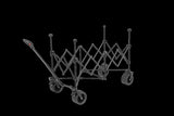 Beach Wagon,Collapsible Wagon 220lbs with Big Wheels Foldable Wagon Carts, Heavy Duty 300L Folding W640P256856