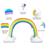 Inflatable rainbow spray water park toy 88104901