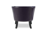 25.6 "x27.2" x32.8 " PU Leather Accent Chair, Living Room Lounge Sofa Chair with Rivet Trim for W5325P458035