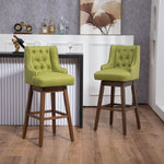 ZUN COOLMORE Bar Stools Set of 2 Counter Height Chairs with Footrest for Kitchen, Dining Room And 360 W395P164043