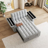 65-inch 3-in-1 foldable large-sized computer desk sofa bed, modern velvet double sofa, sofa bed with W2564P305744