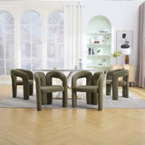 COOLMORE Contemporary Designed Velvet Fabric Upholstered Accent/Dining Chair /Barrel Side Chairs W395P224759