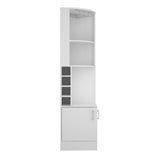 Seattle Bar Cabinet, Eight Bottle Cubbies, Two Large Open Shelves B128P176128