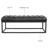 Metal Base Upholstered Bench for Bedroom for Entryway W68049925
