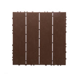 76-Pack 11.42"x11.42" Plastic Interlocking Deck Tiles - 68.80 Sq.Ft Outdoor Plastic Flooring,Super W1578P296337