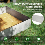 Galvanized Metal Landscape Edging Includes 6 Flexible Panels 30239382