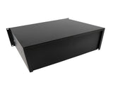 19" 4U Steel Plate DJ Drawer Equipment Cabinet with Keys Black 95397522