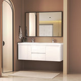 60" Floating Bathroom Vanity with Double Undermount Sink Wall Mounted Bathroom Storage Vanity T3210P278297
