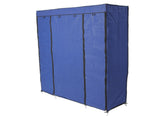 5-Layer 12-Compartment Non-woven Fabric Wardrobe Portable Closet Navy 02100623