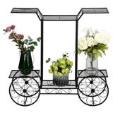 Paint Car Shape 6 Plant Stand Black 63180660