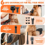 ZUN Dog Grooming Kit, Pet Hair Vacuum and Dog Dryer 5 Pet Grooming Tools, 600w Dog Grooming Vacuum 44455592