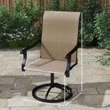 old SKU64596337pcs Patio Swivel Chairs ,Outdoor Garden Bench Garden chair Swivel Chairs Set of 87619754