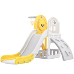 ZUN Toddler Climber and Slide Set 4 in 1, Kids Playground Climber Freestanding Slide Playset with PP304158AAL