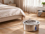 Stainless Steel Cat Water Fountain, 11L/372oz with 4-Stage Filtration, Quiet Pump, Visual Water 27595406