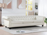 84.65" Rolled Arm Chesterfield 3 Seater Sofa W68061097