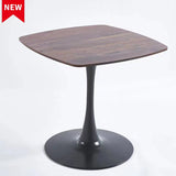 ZUN Special Dining Table,MDF Dining Table , Kitchen Table,Black AND WALNUT,exective desk W234P143407