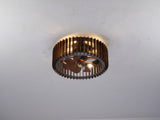 20" Modern Flush Mount Fan Light,Ceiling Fans with Lights and Remote Control, 6 W3596P462041