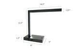 Modern LED Desk Lamp with USB & Power Outlet B080P324887