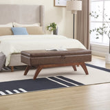 COOLMORE Teddy wool fabric, solid wood feet for solid weighing, and bed end stool with storage W1539P242720