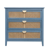 3 Drawer Cabinet,Natural rattan,American Furniture,Suitable for bedroom, living room, study W688121899