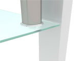 White Coffee Table, Clear Coffee Table, Modern Side Center Tables for Living Room, Living Room 12684075