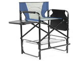 31" Tall Directors Chair with Footrest, 4Portable Bar Height Folding Camping Chair with Built-in Cup 71501558
