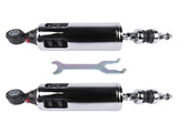 2Pcs Rear Suspension Shocks Adjustable Chrome Fits for Harley-Davidson Softail Fatboy 2000-2017 19516846