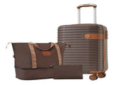 Luggage Sets 3 Piece Carry on Luggage 22x14x9 Airline Approved, Lightweight Hardshell ABS Suitcases PP532403AAD