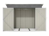 6'x4' Outdoor Metal Storage Shed for Garden Tools Lockable Door With Floor Frame 04885440