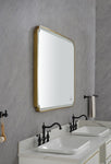 ZUN 48*36 LED Lighted Bathroom Wall Mounted Mirror with High Lumen+Anti-Fog Separately Control W1272119111