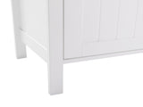 Double Doors Bathroom Cabinet White 37641969