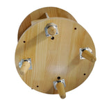 1-Layer Rotating Bookcase 360 Rotating Display Rack Pine Wood Rotating Bookshelf 94148618