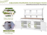 65.7'' H Tall Garden Potting Bench Table with Hutch,Patio Storage 12016712