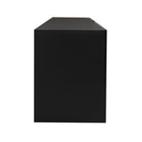 Black TV Stand with LED RGB Lights,Flat Screen TV Cabinet, Gaming Consoles - in Lounge, Living W33115870