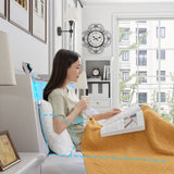 Queen Bed Frame with Ergonomic Headboard, Platform Bed Frame Queen Size with Outlets & Charger & LED W3107P327867