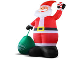14 FT Lighted Christmas Inflatable Decoration, Giant Inflatable Santa Claus with Large Gift Bag, 74564017