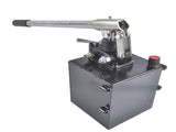 Double Acting Hydraulic Hand Pump, 3600 PSI & 1.5 CID, Hand Operated Hydraulic Pump with 5 Quart 45183422