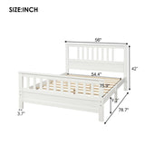 Wood Platform Bed with Headboard and Footboard, Full WF192974AAK