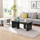 47.24*23.62 inch and 35.43*31.49 inch Rectangle Wood Detachable Coffee Table, Single L Shape W2317P233110