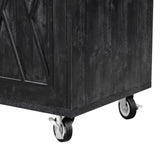 K&K 51.2"W Geometric Twill Stripe Textured Design Kitchen with Drop Leaf, Farmhouse Kitchen N707P221444B