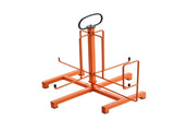 Floor or Stud Mounted Wire Spool Rack with Anti-Slip Metal Handle & Swivel Eyelet, for Electrical, 58527222
