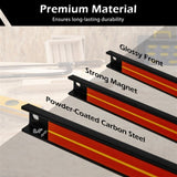Red Magnetic Tool Organizer Strips - Carbon Steel Construction, Ideal for Clutter-Free 03086117