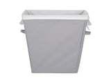 (2 pack) Polyester Laundry Hamper with Removable Liner, Slim Rectangle with Carrying Handles, Gray 66444303