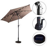 9 Feet LED Solar Umbrella 90299232