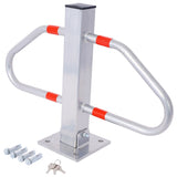 Parking bollard,pole barrier with lock ,car parking protection posts,home garage street decor W46565404