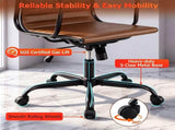 Ergonomic PU Leather High Back Office, 4" Height Adjustable & 90&deg-110&deg Rocking Executive Desk 71881840
