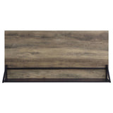 Garima Rustic Oak with Black Finished Legs Writing Desk B2726P243695